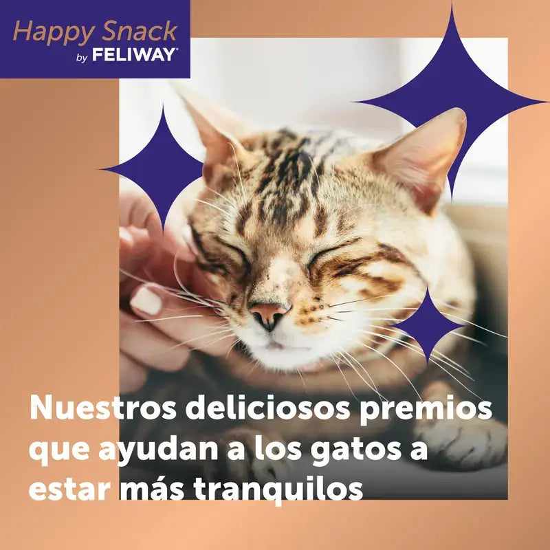 Feliway Happy Snack Pollo e Salmone, 48 bustine
