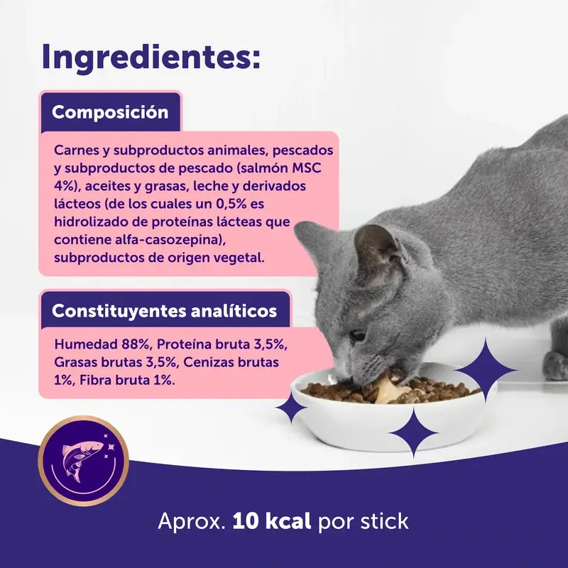 Feliway Happy Snack al gusto di salmone, 6 bustine