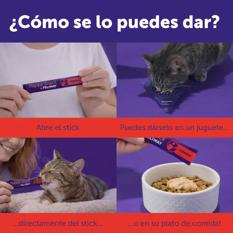 Feliway Happy Snack al gusto di vitello, 6 bustine