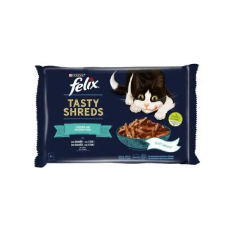 Felix Tasty Shreds al salmone con salsa, 12x4x80 grammi