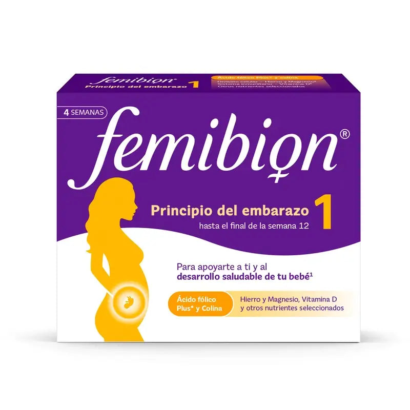 Femibion 1 Primo trimestre di gravidanza, settimane 1-12, acido folico plus, 28 compresse