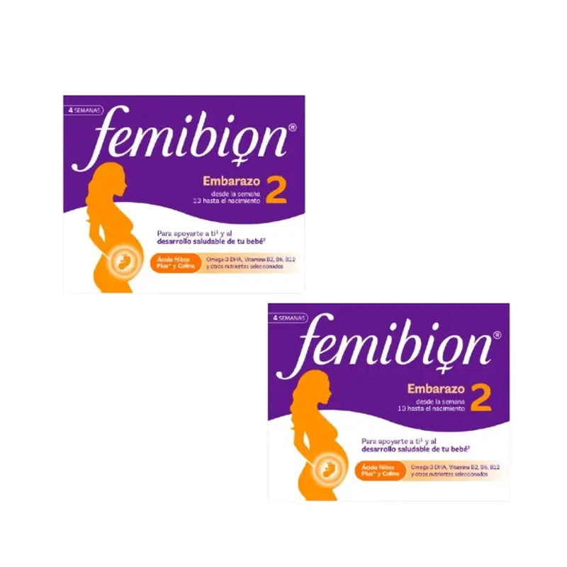 Femibion 2 Gravidanza con acido folico e vitamine, 2X28 compresse