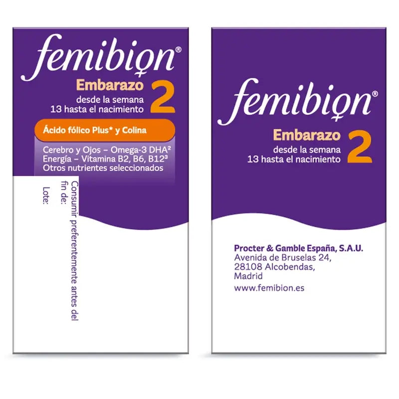 Femibion 2 Gravidanza con acido folico e vitamine, 3X28 compresse