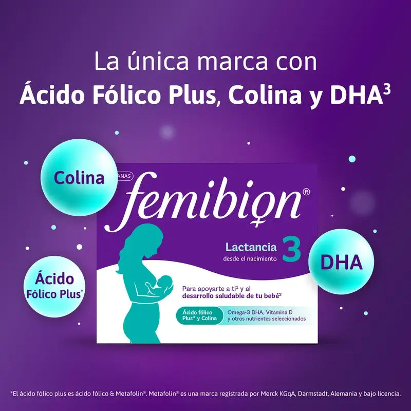 Femibion 3 Allattamento Gravidanza con acido folico e vitamine, 3 x 28 compresse