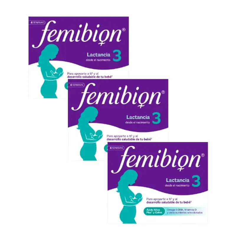 Femibion 3 Allattamento Gravidanza con acido folico e vitamine, 3 x 28 compresse