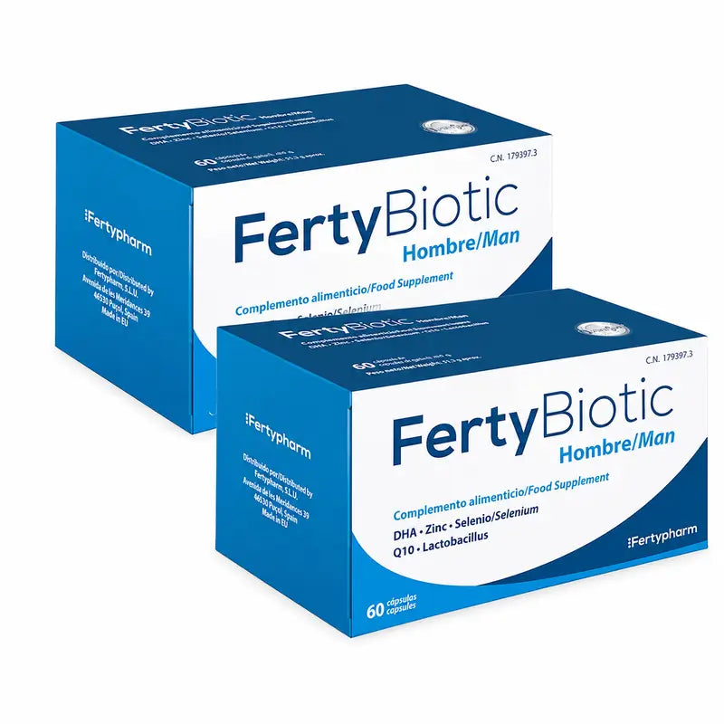 Fertybiotic  Uomo, Confezione da 2 x 60 capsule