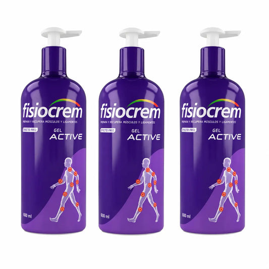 Fisiocrem Gel Active 600 ml, confezione da 3