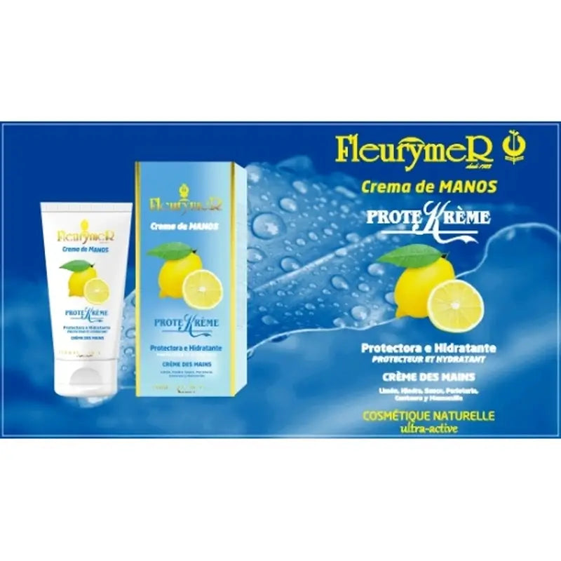 Crema mani Fleurymer Limone e piante 80 ml.