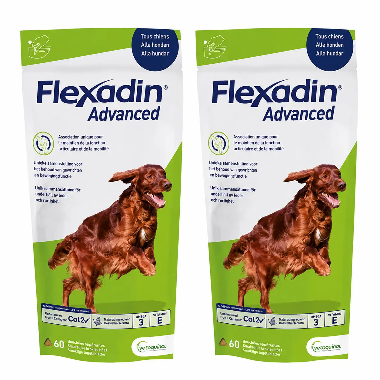 Flexadin Advance Condroprotettore per cani, 2X60 compresse