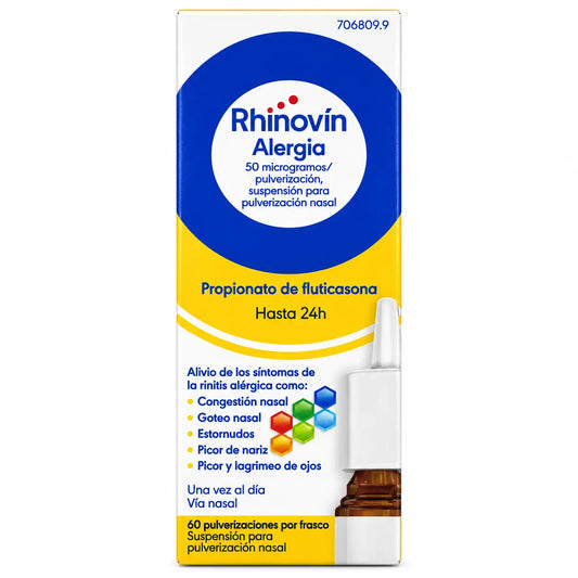 Rhinovín 50 mcg/erogazione, nebulizzatore nasale, 60 dosi