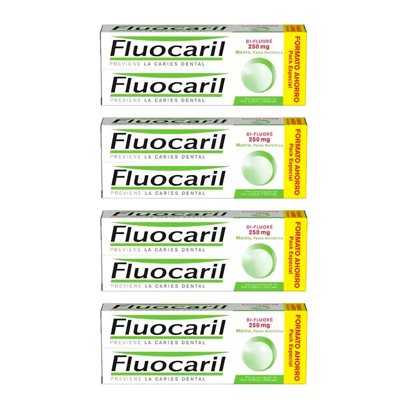 Fluocaril Bi-Fluore, Confezione 4 x 2x125 ml