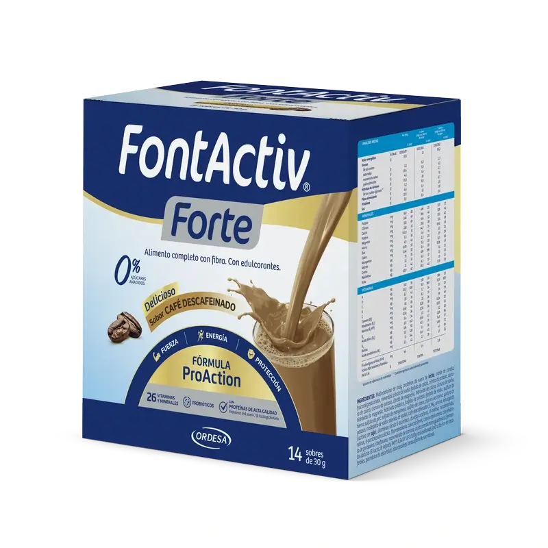Caffè Fontactiv Proaction Forte, 14 bustine da 30 grammi