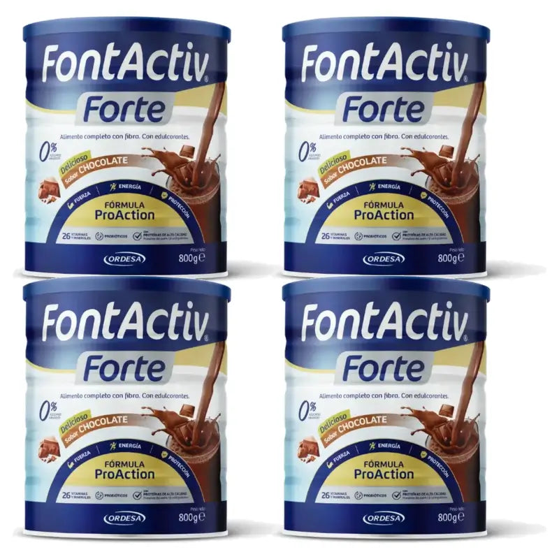 Fontactiv forte ProAction al cioccolato, 4 x 800 g
