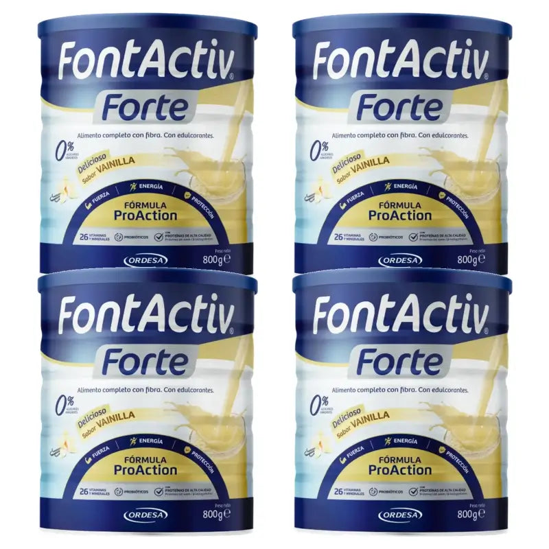 Fontactiv Forte ProAction Vaniglia, 4 x 800 g