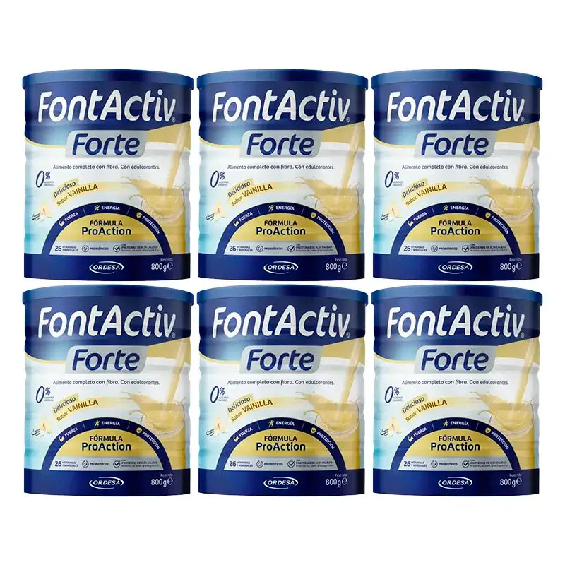 Fontactiv Forte ProAction Vanilla, Confezione da 6 x 800g
