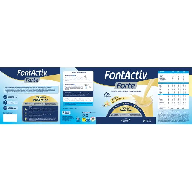 FontActiv Forte Vanilla Confezione 3 x 14 x 30 grammi