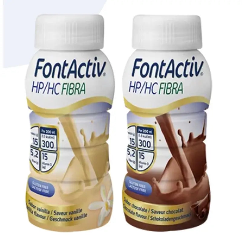 FontActiv HP/HC Fibre Multi Pack 24x200 ml (12 flaconi di cioccolato/12 vaniglia)