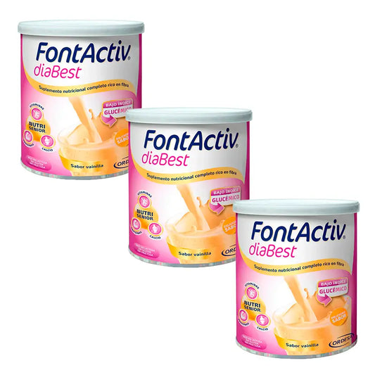 FontActiv Diabest Confezione Vaniglia, 3x400 g