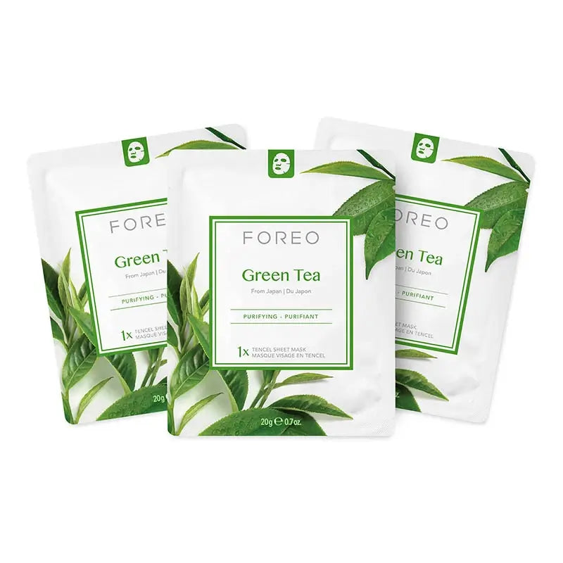 Foreo Farm To Face Sheet Mask - Tè verde x3