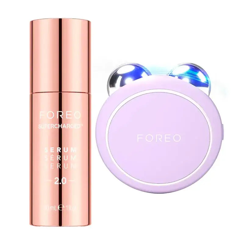 Foreo Supercharged™ Serum 2.0 + Foreo Bear 2 Go Lavender , 2 pz.