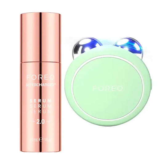 Foreo Supercharged™ Serum 2.0 + Foreo Bear 2 Go Pistacchio , 2 pezzi
