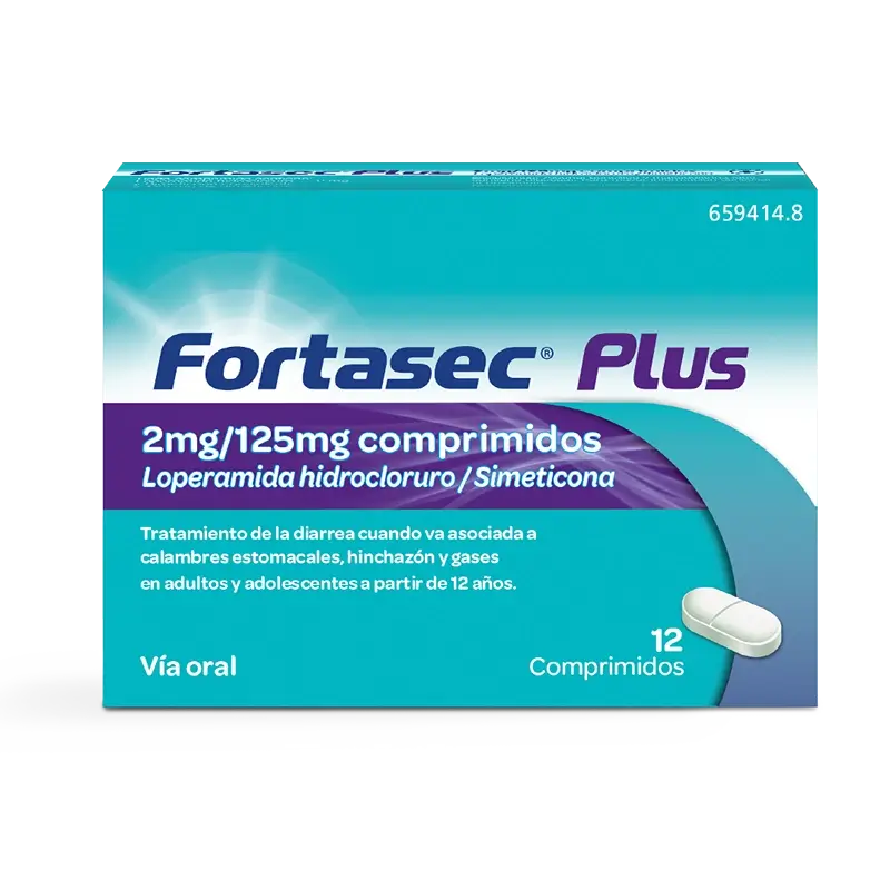 Fortasec Plus 2/125 mg 12 compresse