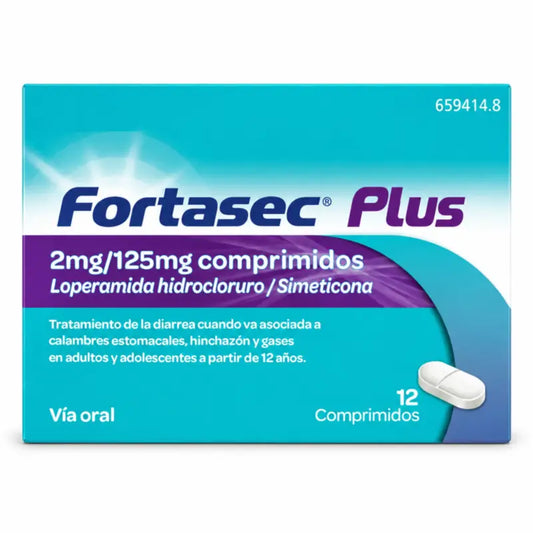 Fortasec Plus 2/125 mg 12 compresse
