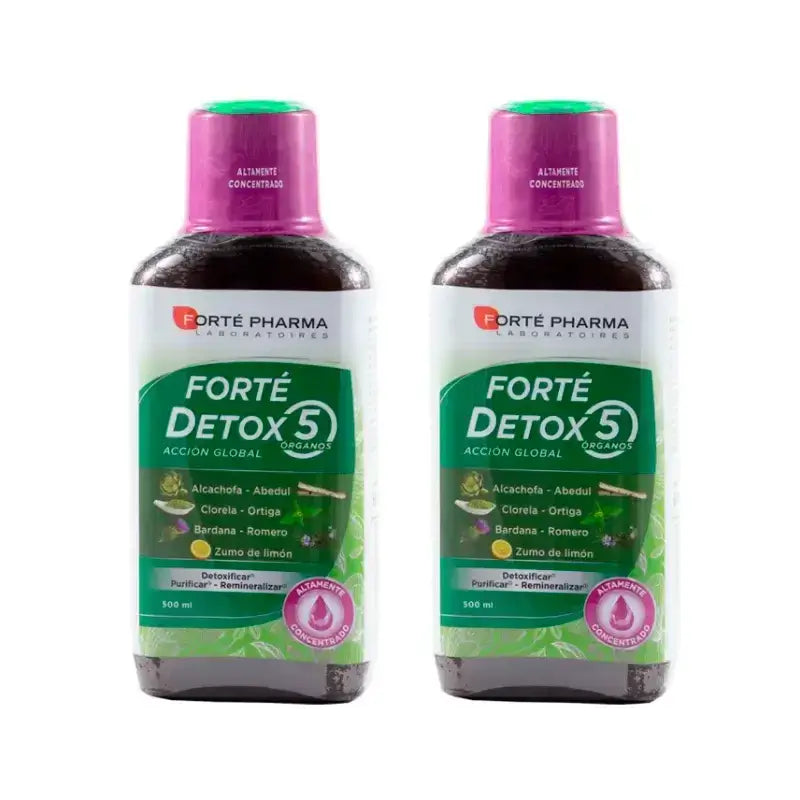 Forté Pharma Duplo Detox 5 Organi Azione Globale 2 x 500 ml