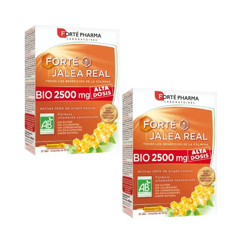 Forté Pharma Duplo Forté Pappa Reale Bio 2500 mg 2 x 20 Amp x 10 ml