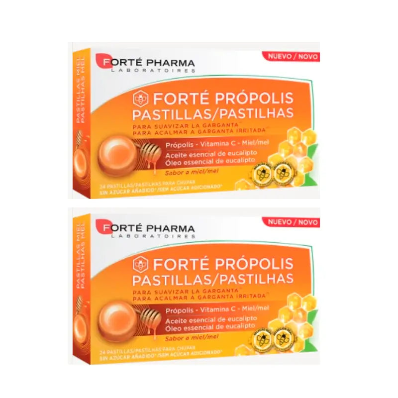 Forté Pharma Duplo Forté Miele di Propoli pastiglie, 2 x 24 pastiglie