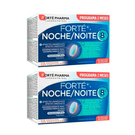 Forté Pharma Duplo Night 8H 60 giorni, 2 x 60 compresse