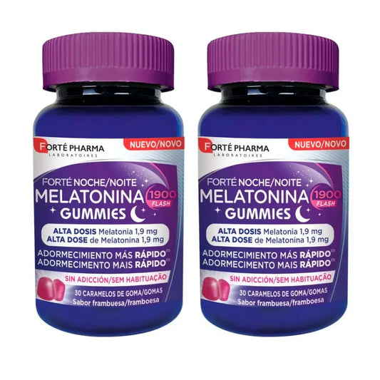 Forté Pharma Duplo Night Melatonin, 2 x 30 caramelle
