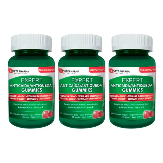 Forté Pharma Triplo Expert Anticaida Gummies, 3 x 60 caramelle