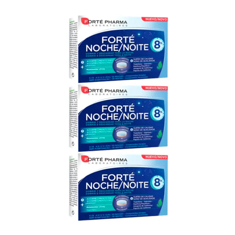 Forté Pharma Triplo Forté Notte 8H, 3 x 30 compresse