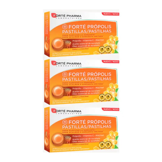 Forté Pharma Triplo Forté Miele di Propoli pastiglie, 3 x 24 pastiglie