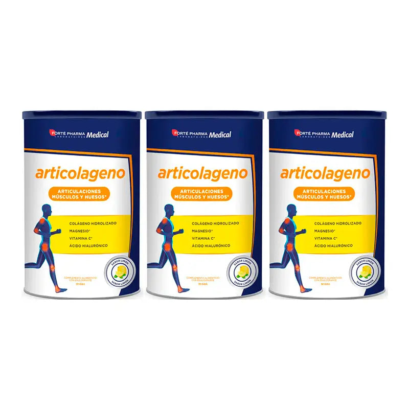 Forté Pharma Triplo Medical Articolageno gusto limone, 3 x 349,5gr