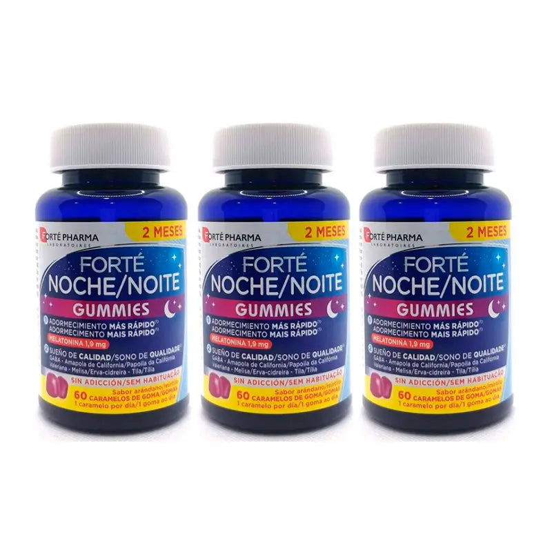 Forté Pharma Triplo Night Gummies , 3 x 60 caramelle