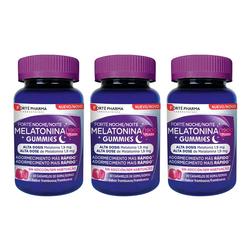 Forté Pharma Triplo Night Melatonin, 3 x 30 caramelle