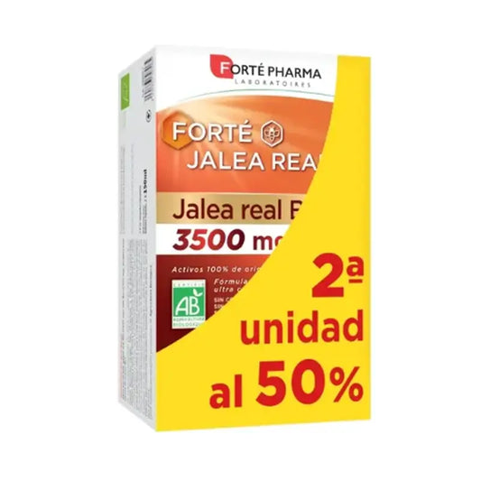Forté Pharma Fiala Forté Pappa Reale Bio 3500 Pack (2a Ud al 50%) , 20 ml