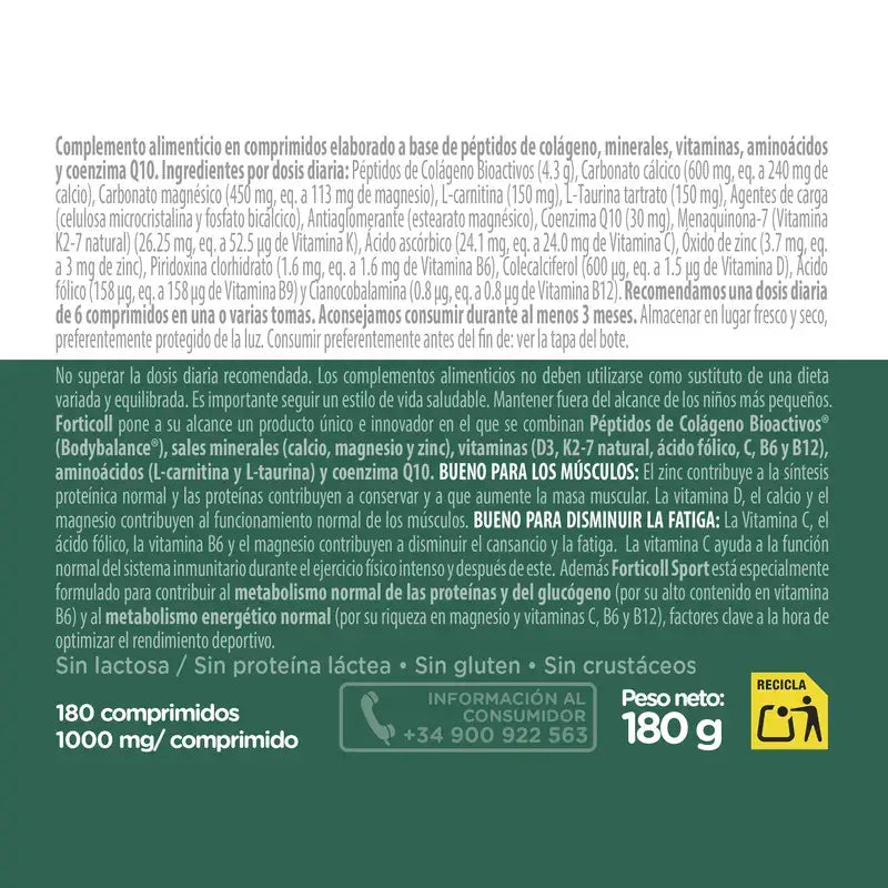 Forticoll Collagene Bioattivo Sport 180 compresse