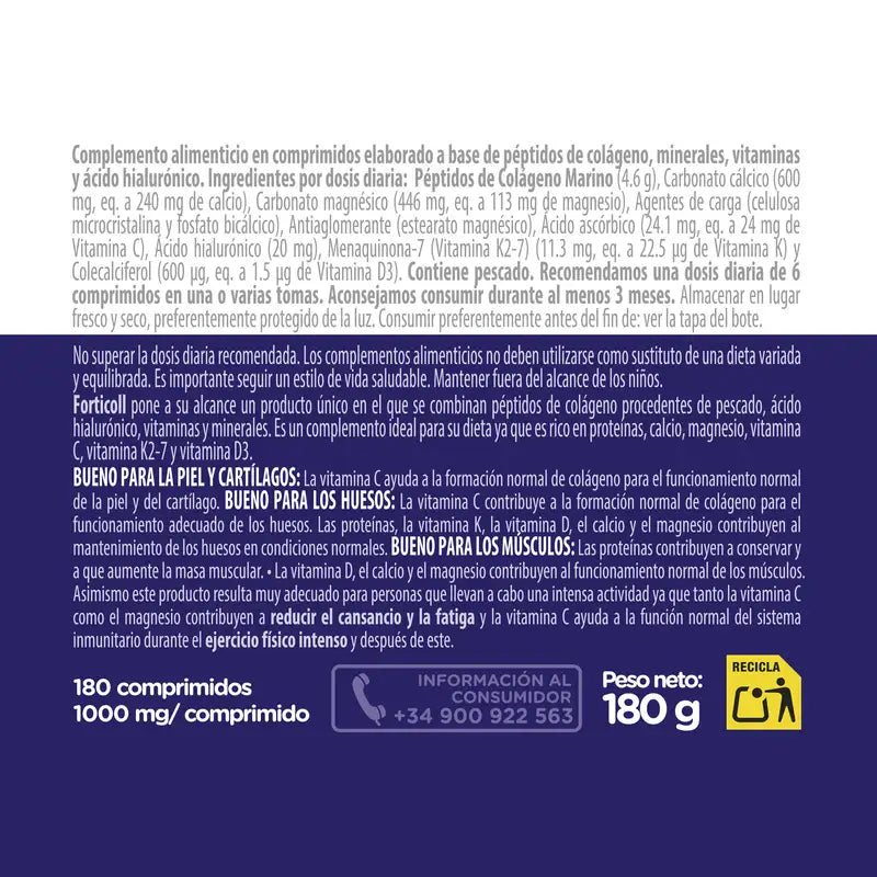 Forticoll Collagene Marino 180 compresse