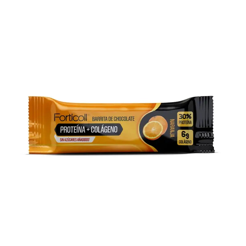 Forticoll Snack Proteine Collagene Scatola Arancione 12 Barrette X 50Gr