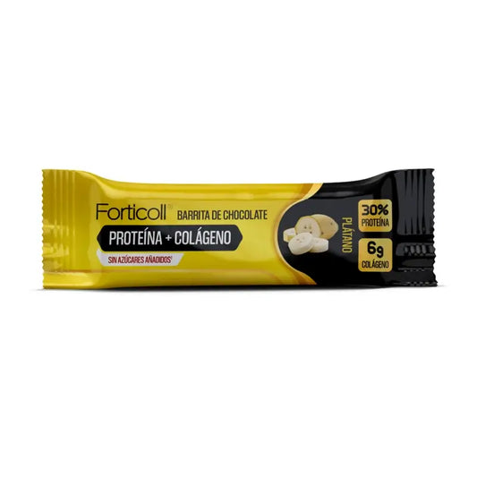 Forticoll Snack Proteine Collagene Banana Confezione 12 Barrette X 50Gr