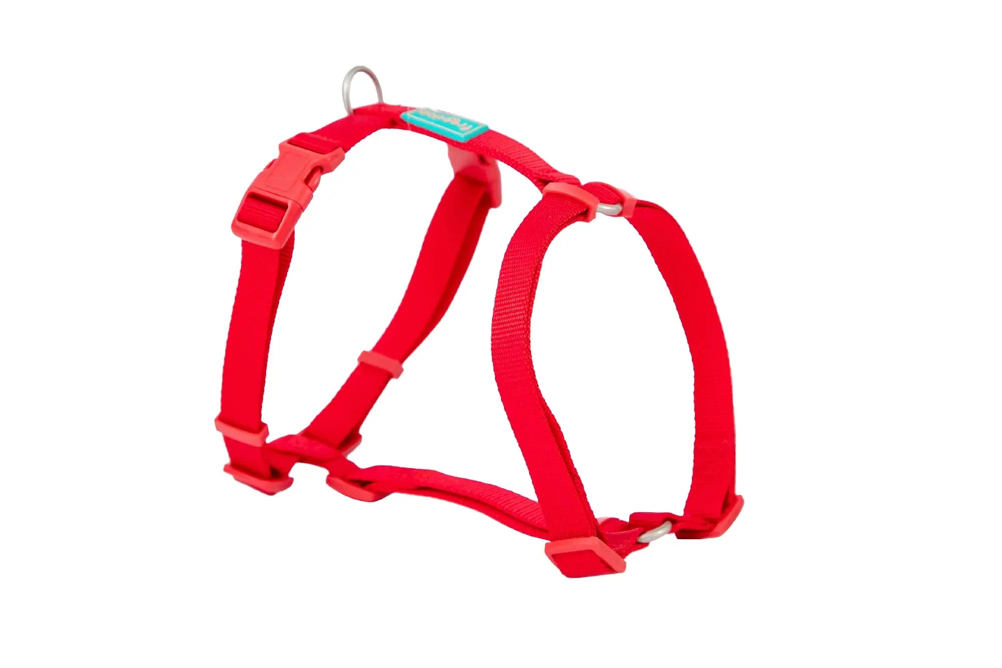Freedog Imbracatura in nylon Basic rossa, 20 mm, 51/70 cm