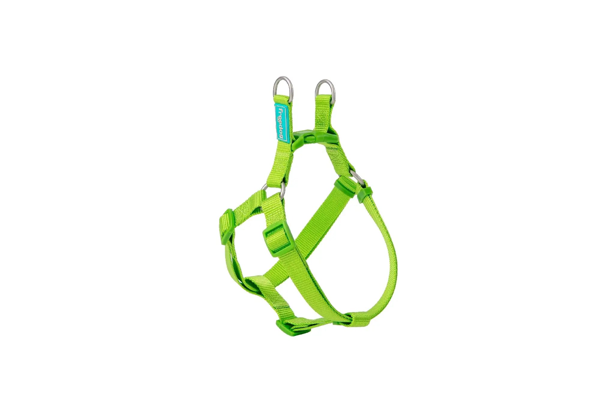 Freedog Pettorina in nylon tipo A verde lime, 10 mm, 20/36 cm
