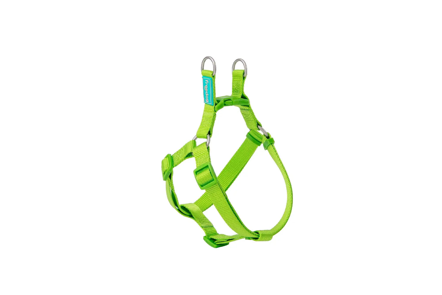 Freedog Pettorina in nylon tipo A verde lime, 10 mm, 20/36 cm