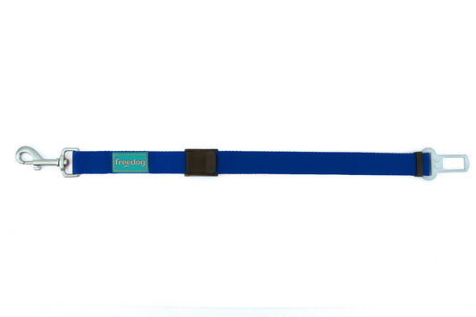 Freedog Cintura di sicurezza per auto blu, 25 mm, 36/56 cm