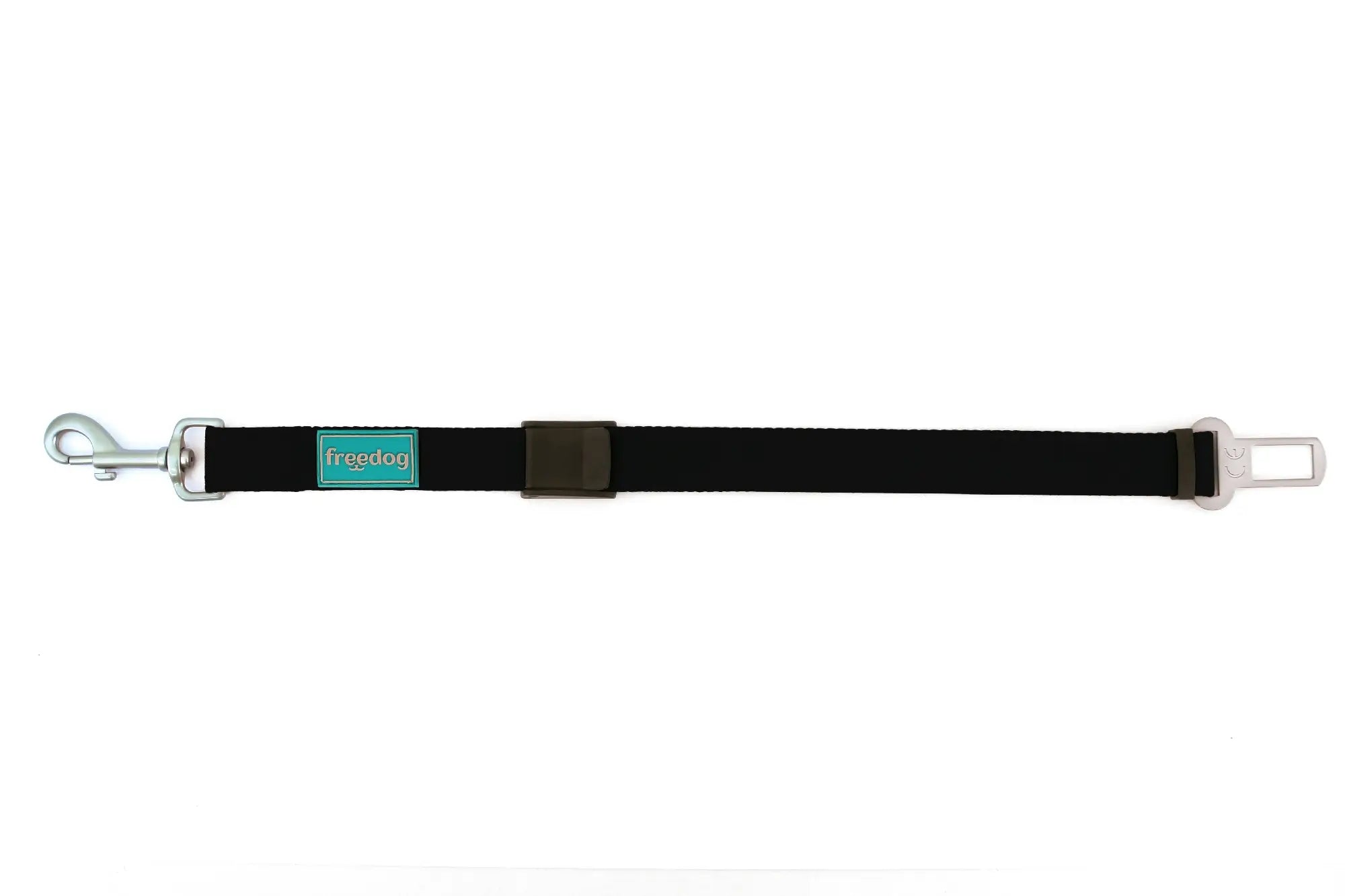 Freedog Cintura di sicurezza per auto nera, 25 mm, 36/56 cm