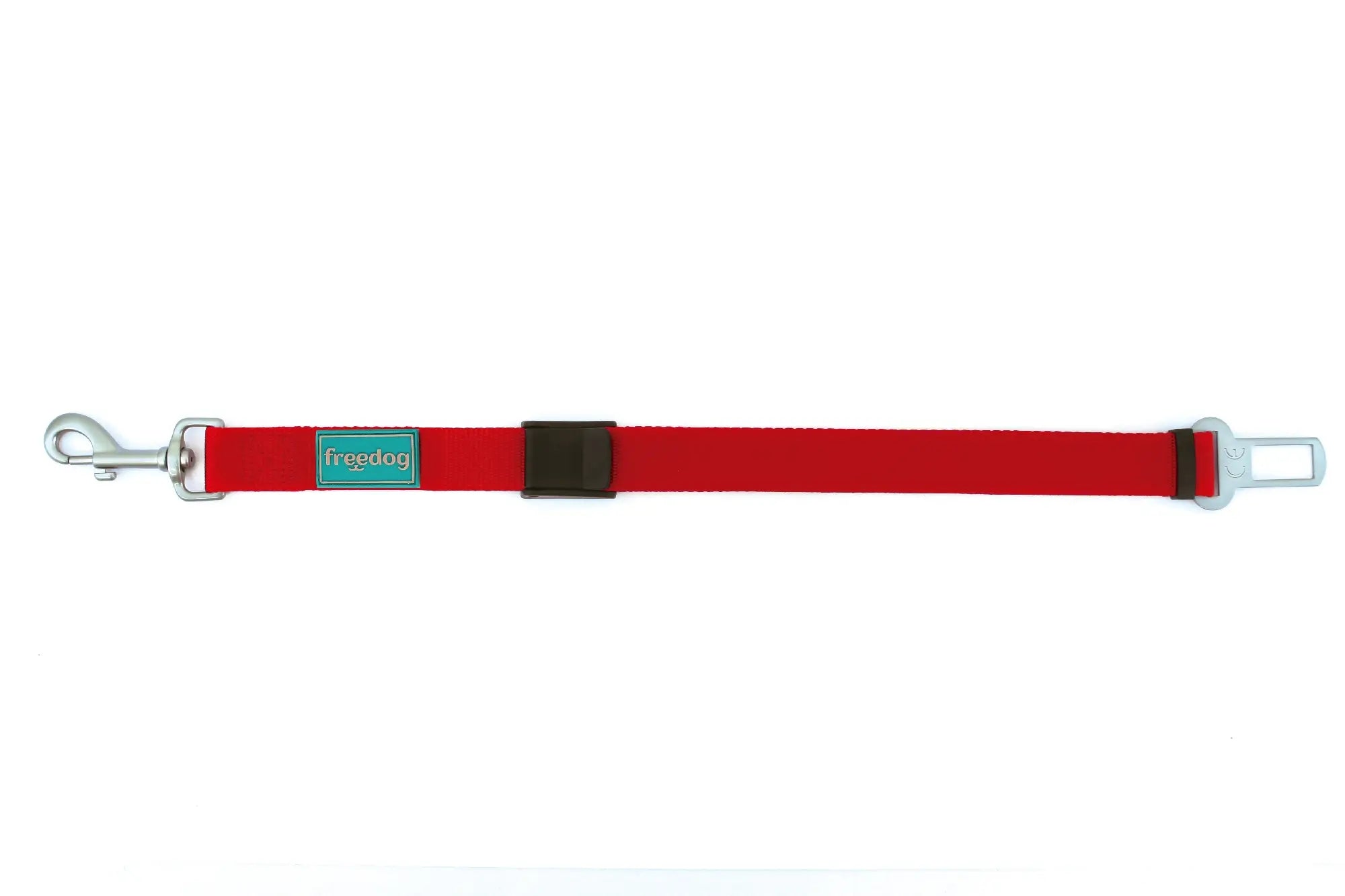 Freedog Cintura di sicurezza per auto rossa, 25 mm, 36/56 cm