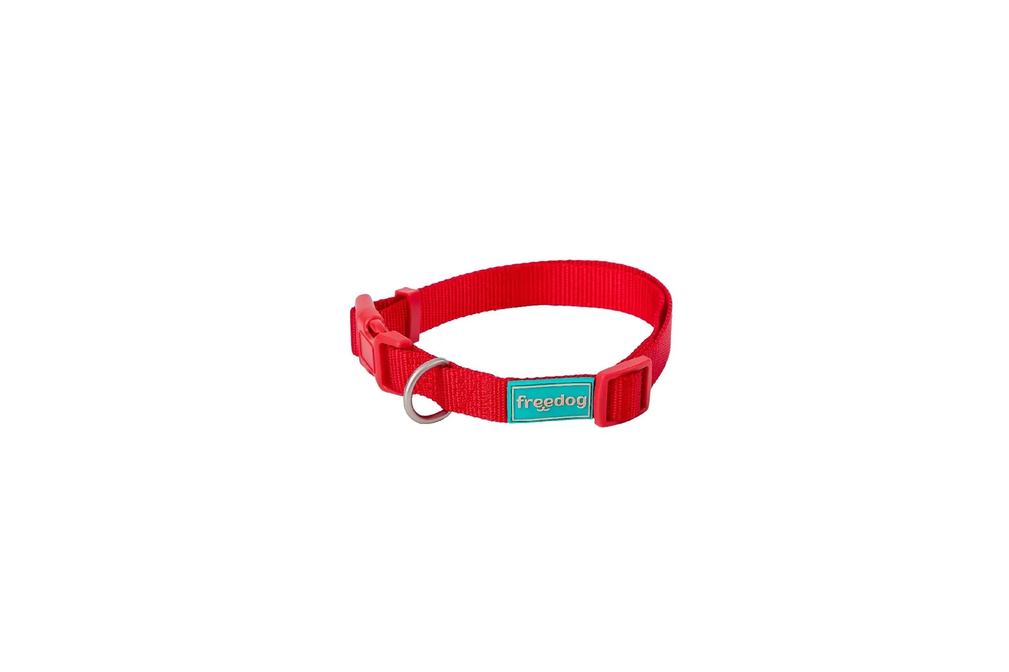 Freedog Collare in nylon Basic rosso, 10 mm, 20/35 cm
